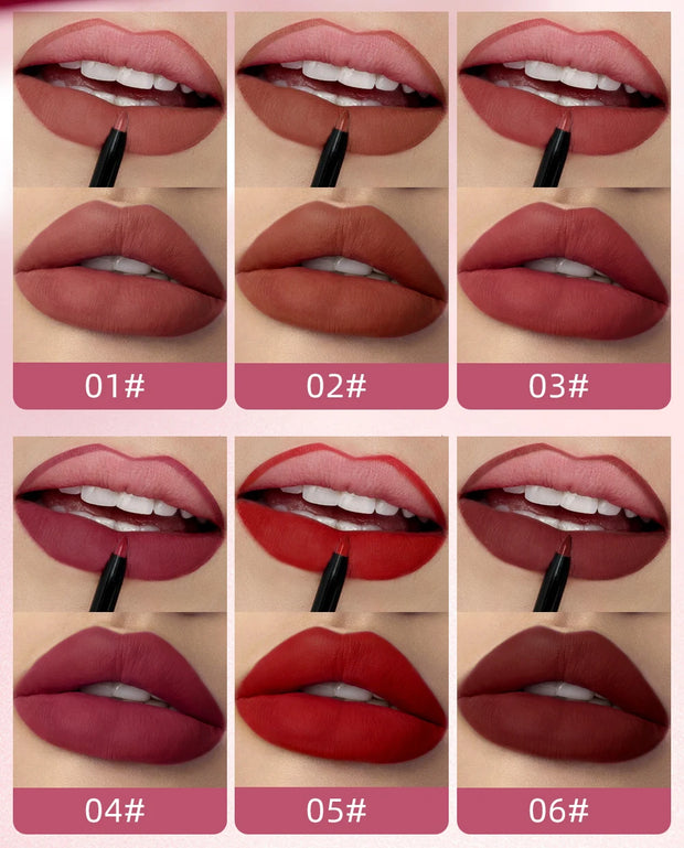 Premium Waterproof DuoGlam Lipstick & Liner Set